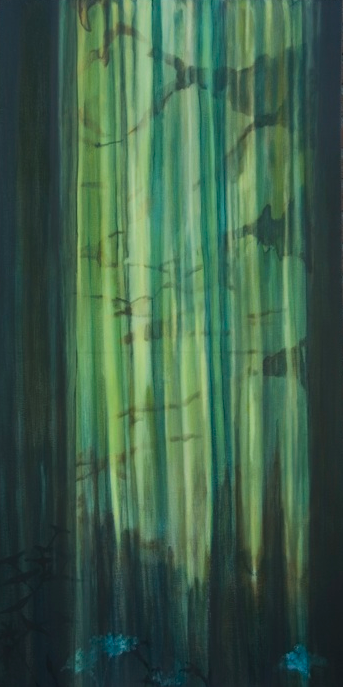 <p>Gordijn 70 x 140 cm acryl op katoen (2010)</p>